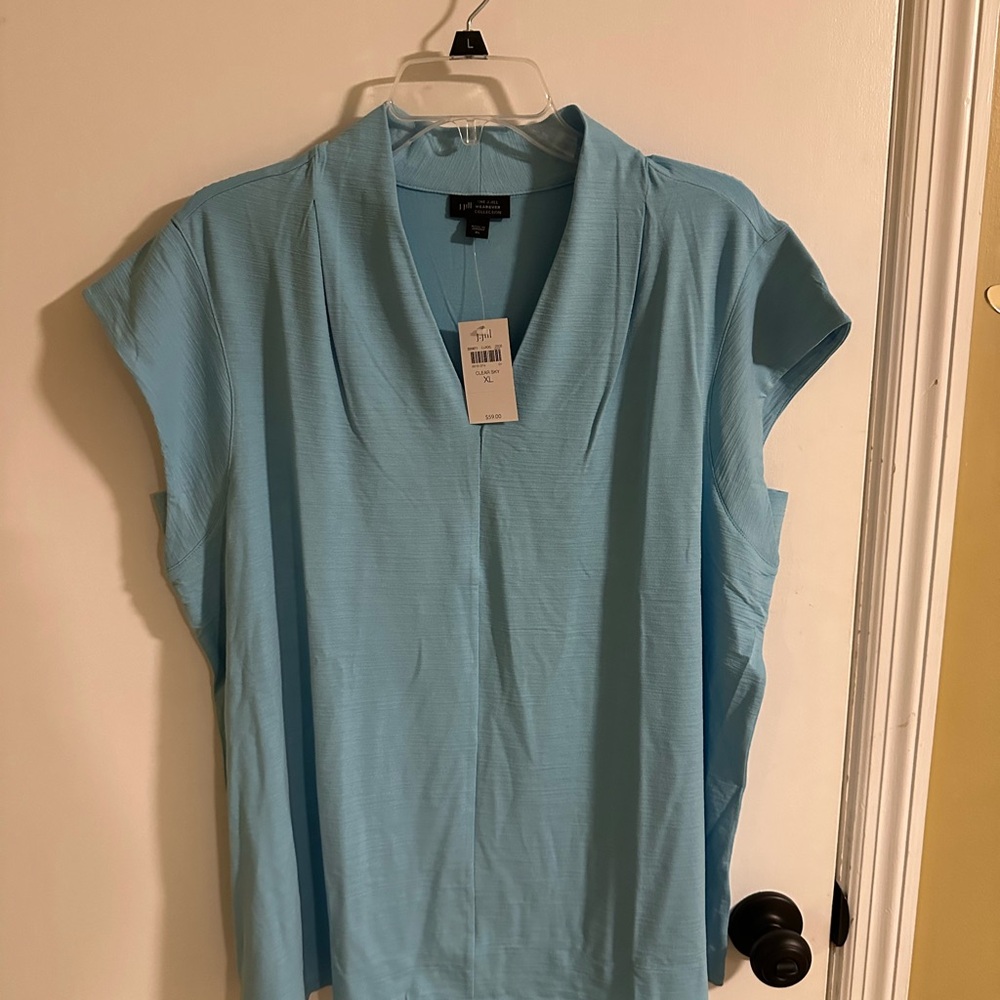 J.Jill (NWT) Wearever Slub-knit Cap-sleeve Top